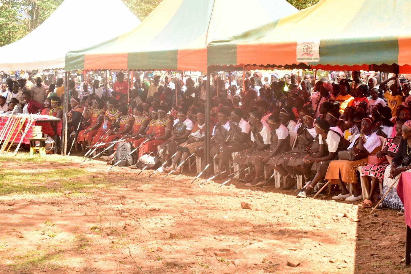 Crowds gather at Kerio Valley